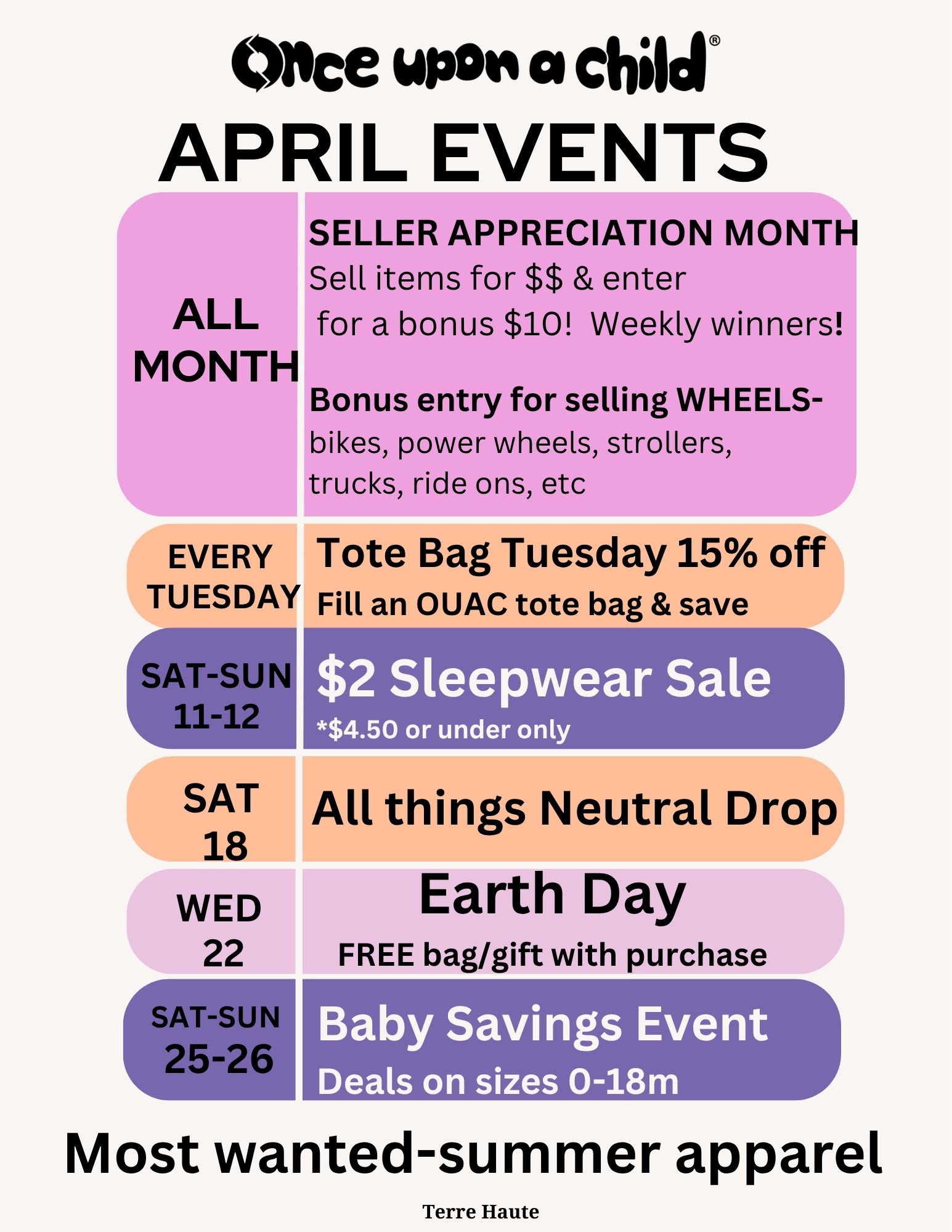 April Events
